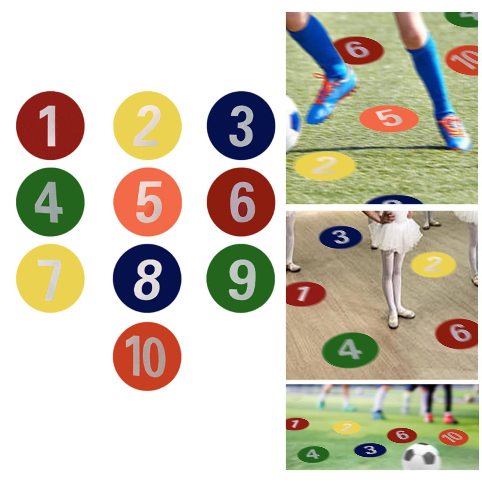 10x Numbered Floor Dots Marker – Speed Agility Dots Bewertung und Preis